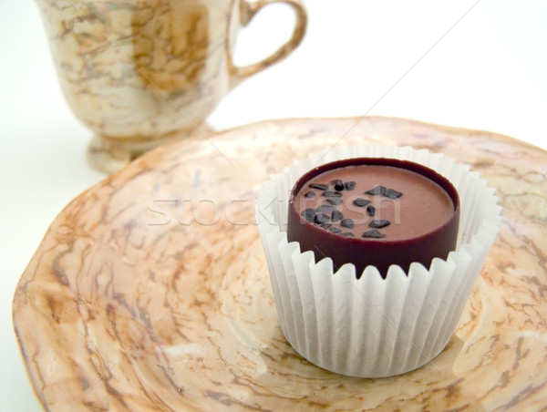 Saucer with chocolate Stock photo © SRNR