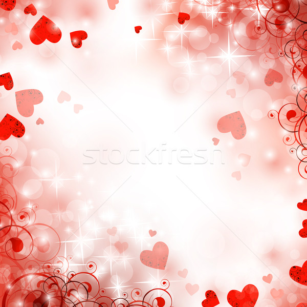 Foto stock: Vacaciones · brillante · invierno · corazones · estrellas · corazón