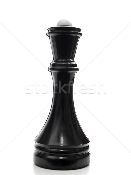 Fekete királynő sakk fehér erő siker Stock fotó © SRNR