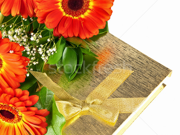 gerberas with giftbox Stock photo © SRNR