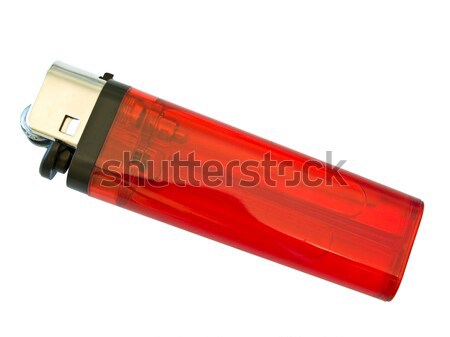 Single red isolated lighter against the white background Stock photo © SRNR