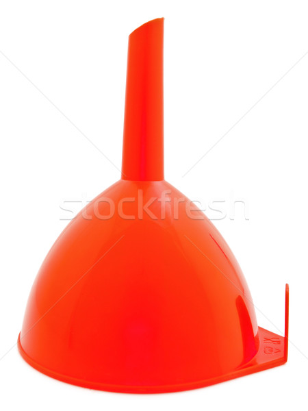 Tölcsér piros műanyag konyha fehér üzemanyag Stock fotó © SRNR