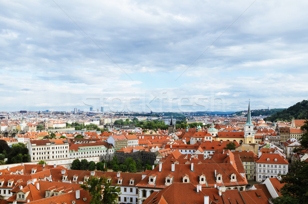 Рanoramic view of Prague Stock photo © SRNR