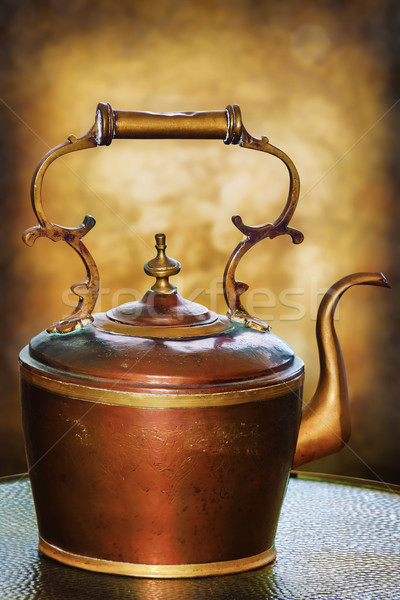 старые коричневый чайник ретро Сток-фото © SRNR