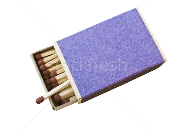 Isolated box of matches against the white background Stock photo © SRNR