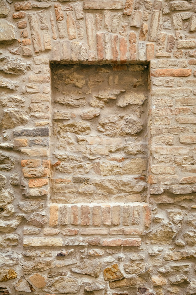 Stock photo: Brick-encased Window