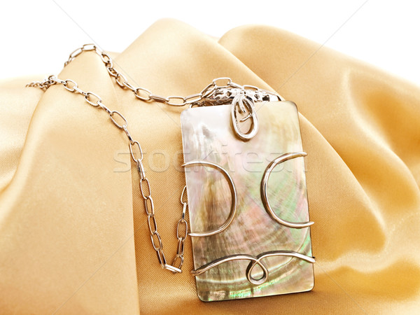 моде ожерелье металл украшение текстильной Сток-фото © SRNR