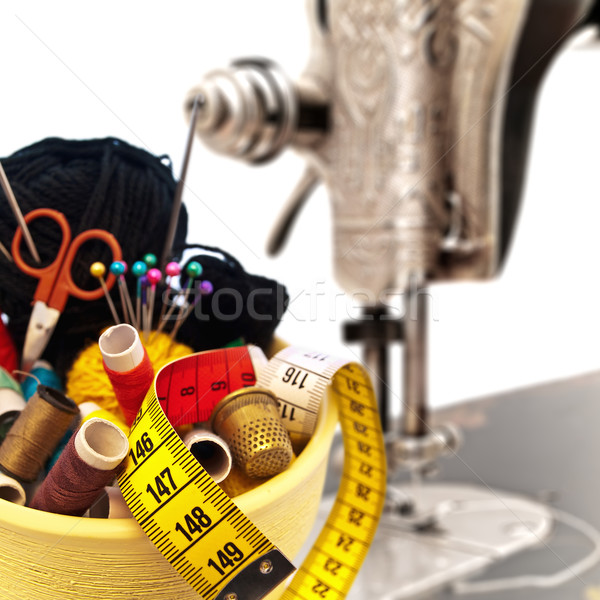 Diferente olla edad la máquina de coser moda Foto stock © SRNR