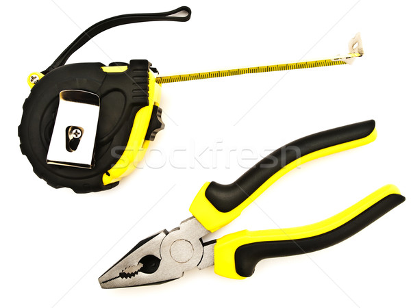 Tapeline And Pliers Stock photo © SRNR