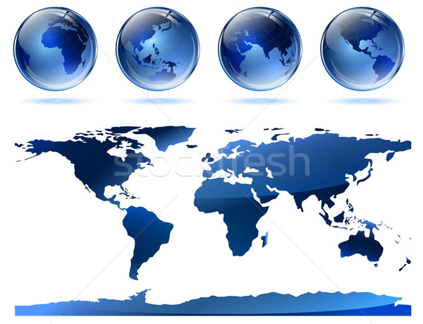 глобусы карта Мир карта общественного домен Сток-фото © SRNR