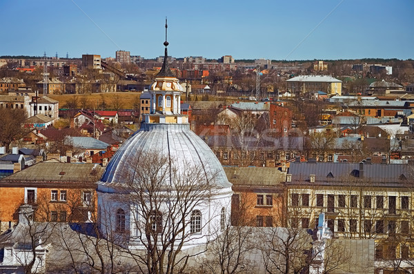 Panorama of Daugavpils Stock photo © SRNR
