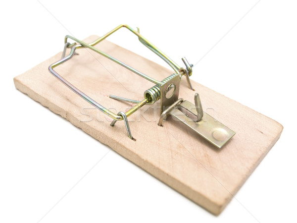 Single mousetrap against the white background  Stock photo © SRNR