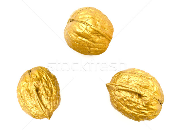 Oro objeto nueces nutrición orgánico ingrediente Foto stock © SRNR