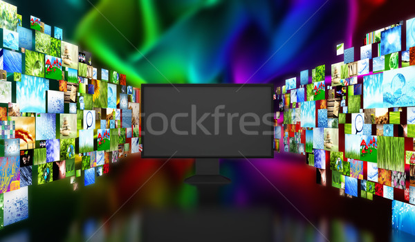 TV with images Stock photo © SSilver