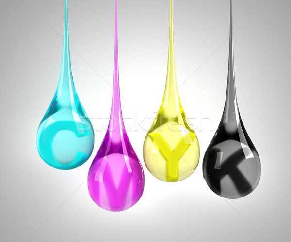 CMYK drops Stock photo © SSilver