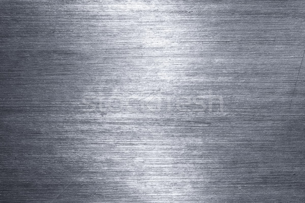 Stock photo: Brushed metal plate
