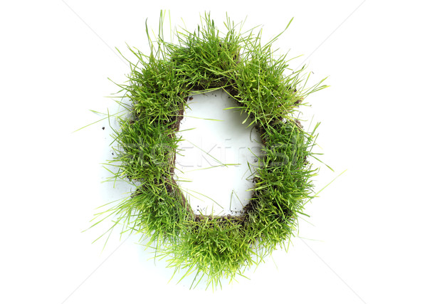 Numbers made of grass - 0 Stock photo © SSilver