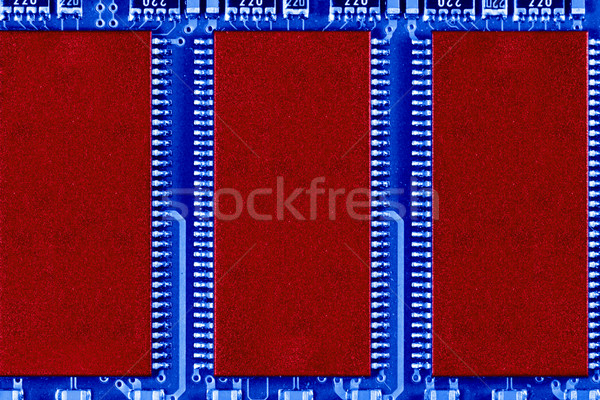 Foto d'archivio: Rosso · blu · ricordo · chip · internet · abstract