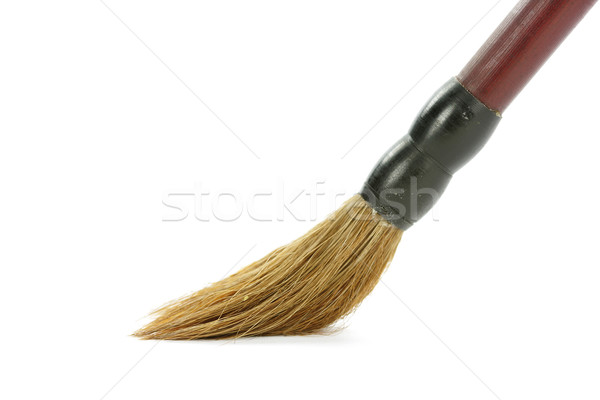 Brosse isolé papier cheveux peinture fond [[stock_photo]] © SSilver