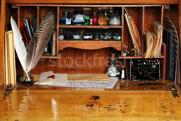 Old writing desk Stock photo © SSilver