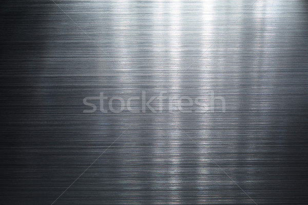 Brushed metal plate Stock photo © SSilver