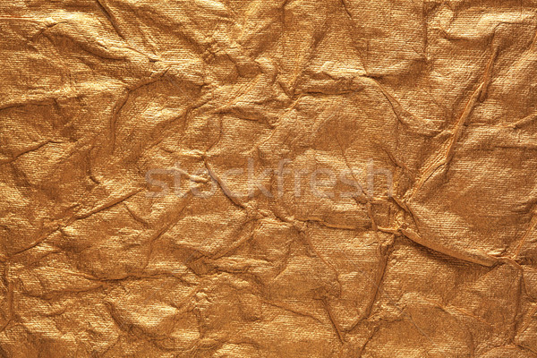 Crumpled gold paper Stock photo © SSilver