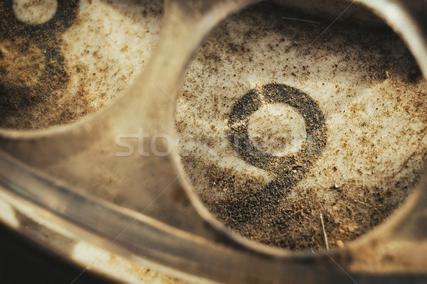 Macro photo from an old and dusty telephone Stock photo © Steevy84