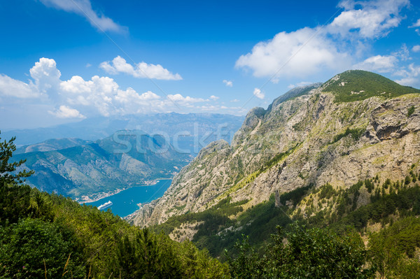 Munte peisaj vedere Muntenegru nori Imagine de stoc © Steffus