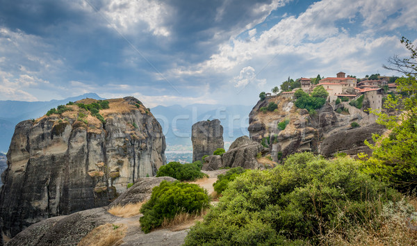 Meteora rocks landscape Stock photo © Steffus