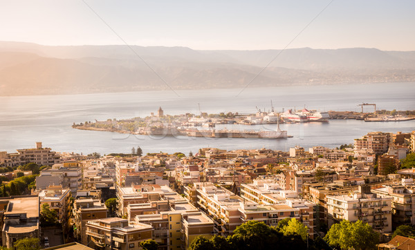 Canal cidade porto ver quente luz Foto stock © Steffus