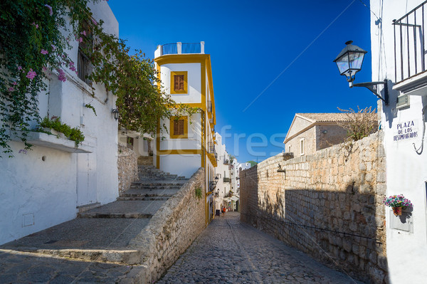 Stockfoto: Straten · oude · binnenstad · Spanje · stad · straat · reizen