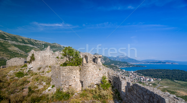 Sutomore view from Haj-Nehaj fortress Stock photo © Steffus