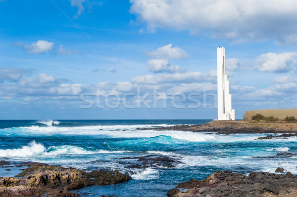 Vuurtoren tenerife eiland landschap hemel Stockfoto © Steffus