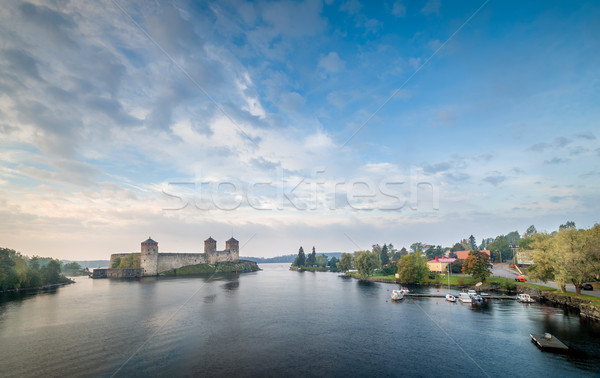 Panorama panoramiczny krajobraz twierdza miasta Finlandia Zdjęcia stock © Steffus