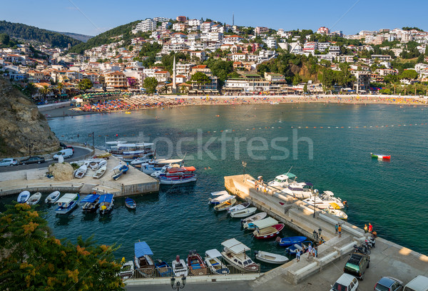 Stock photo: Small fishing boats marina. Ulcinj, Montenegro.