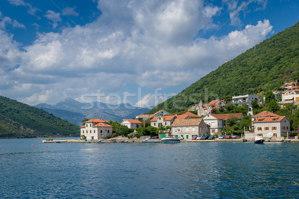 Lepetane old village in the Kotor bay Stock photo © Steffus