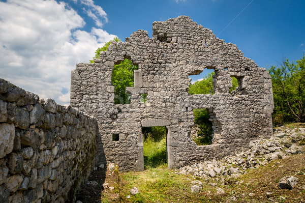 Ruins of Bedem fortress in Niksic, Montenegro Stock photo © Steffus