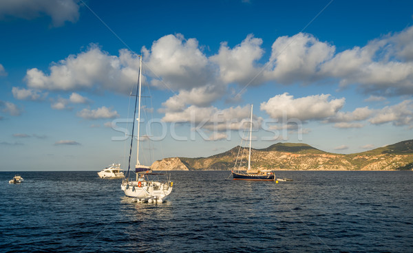 Sailing yachts anchorage Stock photo © Steffus