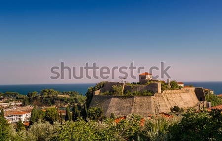 Ulcinj ancient fortress and old town at sunset  Stock photo © Steffus