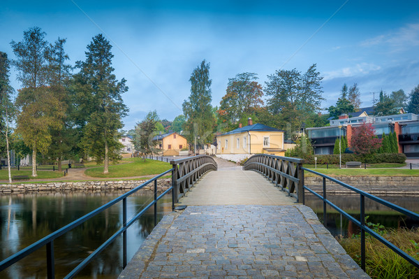 пешеход моста крепость природы пейзаж лет Сток-фото © Steffus