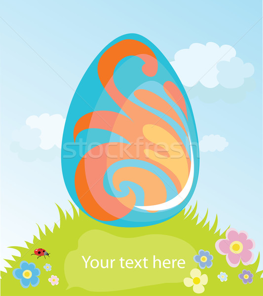 Stock fotó: üdvözlőlap · szín · húsvéti · tojás · kép · húsvét · tojás