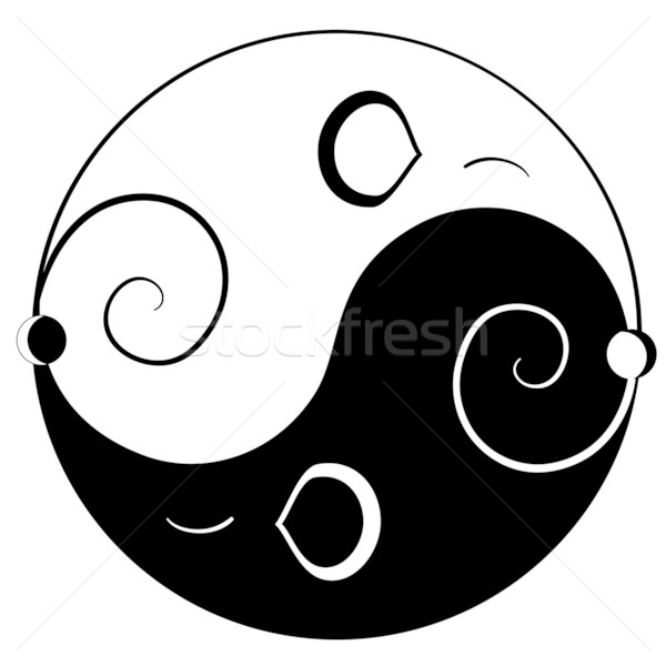 [[stock_photo]]: Souris · symbole · harmonie · équilibre · signe · asian