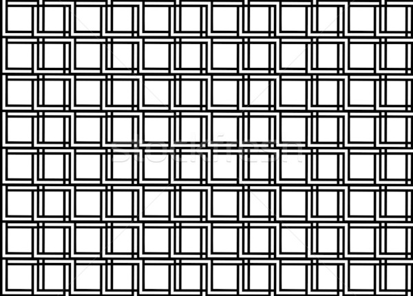 Bezszwowy geometryczny wzór sztuki projektu czarno białe placu Zdjęcia stock © Stellis