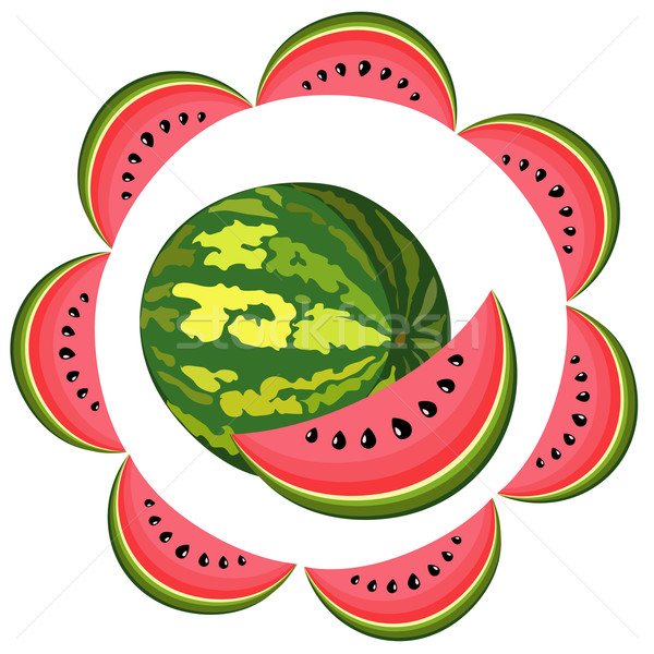 Stock photo: Water-melon segment
