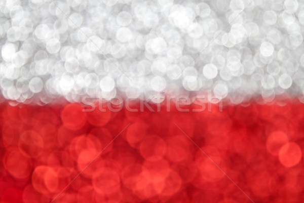 Polska banderą streszczenie czerwony biały tle Zdjęcia stock © Stephanie_Zieber