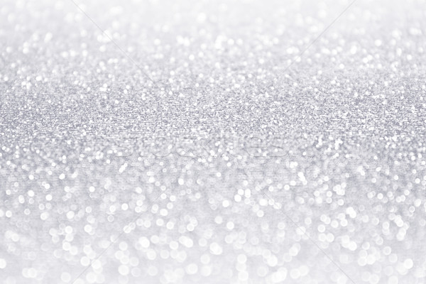 Elegant white silver glitter sparkle confetti background Stock photo © Stephanie_Zieber