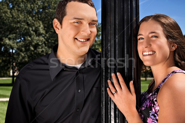 été couple portrait extérieur ensoleillée jour [[stock_photo]] © Stephanie_Zieber