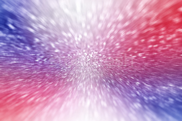 Stock photo: Red White and Blue Sparkle Background