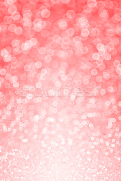 Korall csillog bokeh rózsaszín csillámlás buli Stock fotó © Stephanie_Zieber