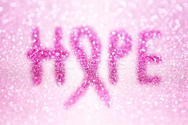 Brustkrebs Bewusstsein Band Hoffnung abstrakten rosa Stock foto © Stephanie_Zieber